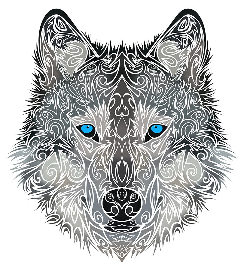 Tribal Wolf | Wolf tattoo design, Tribal wolf tattoo, Tribal wolf