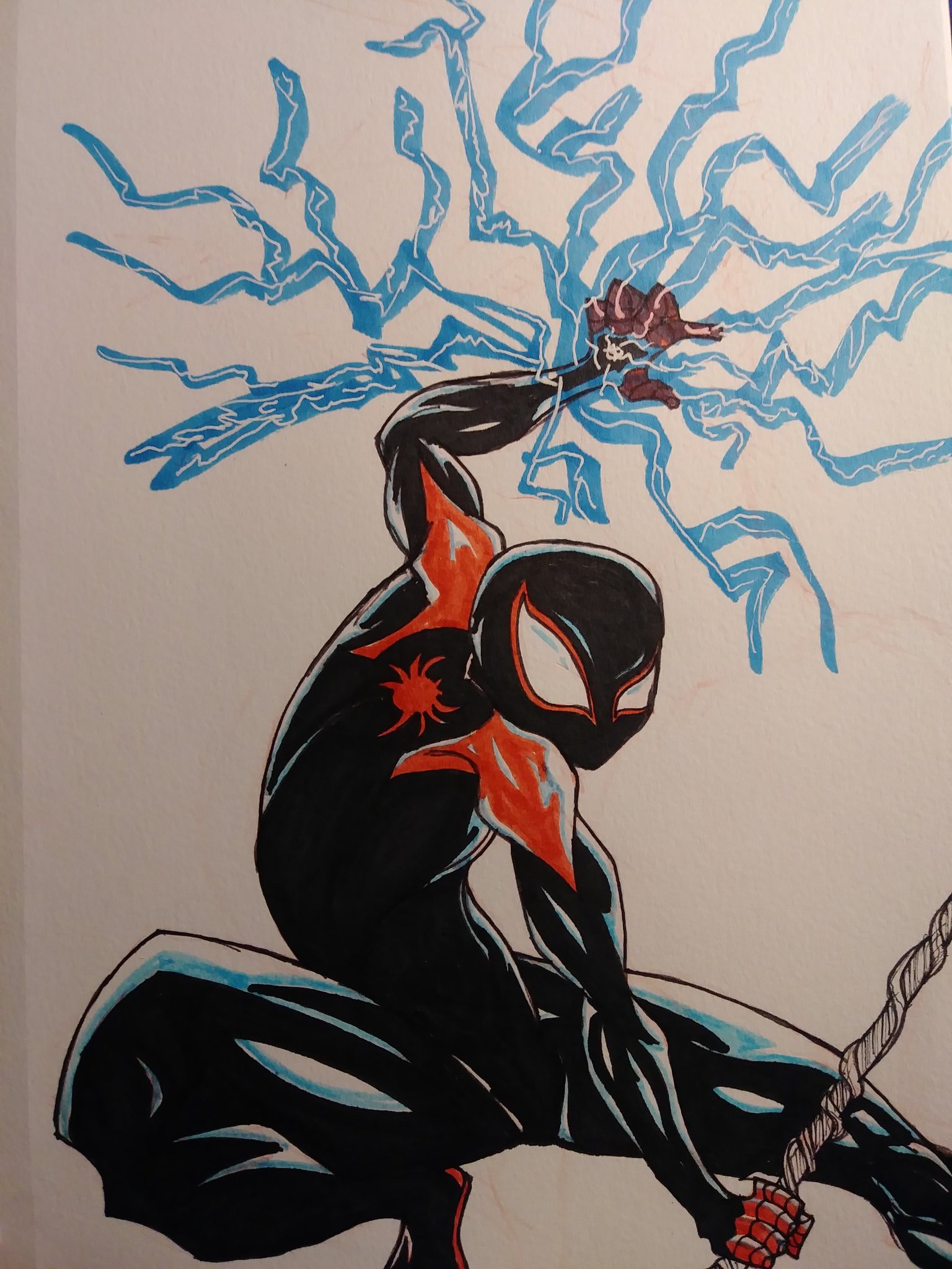 Miles Morales drawing by R3DGR1M on Newgrounds