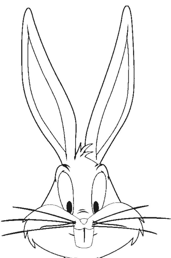 New Bugs Bunny Coloring Pages Line Drawing - Free Printable Coloring Pages