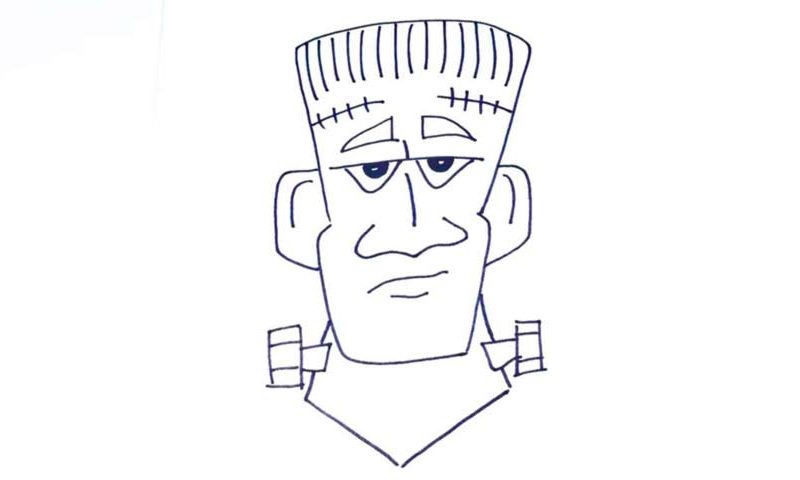 How To Draw Frankenstein - My How To Draw