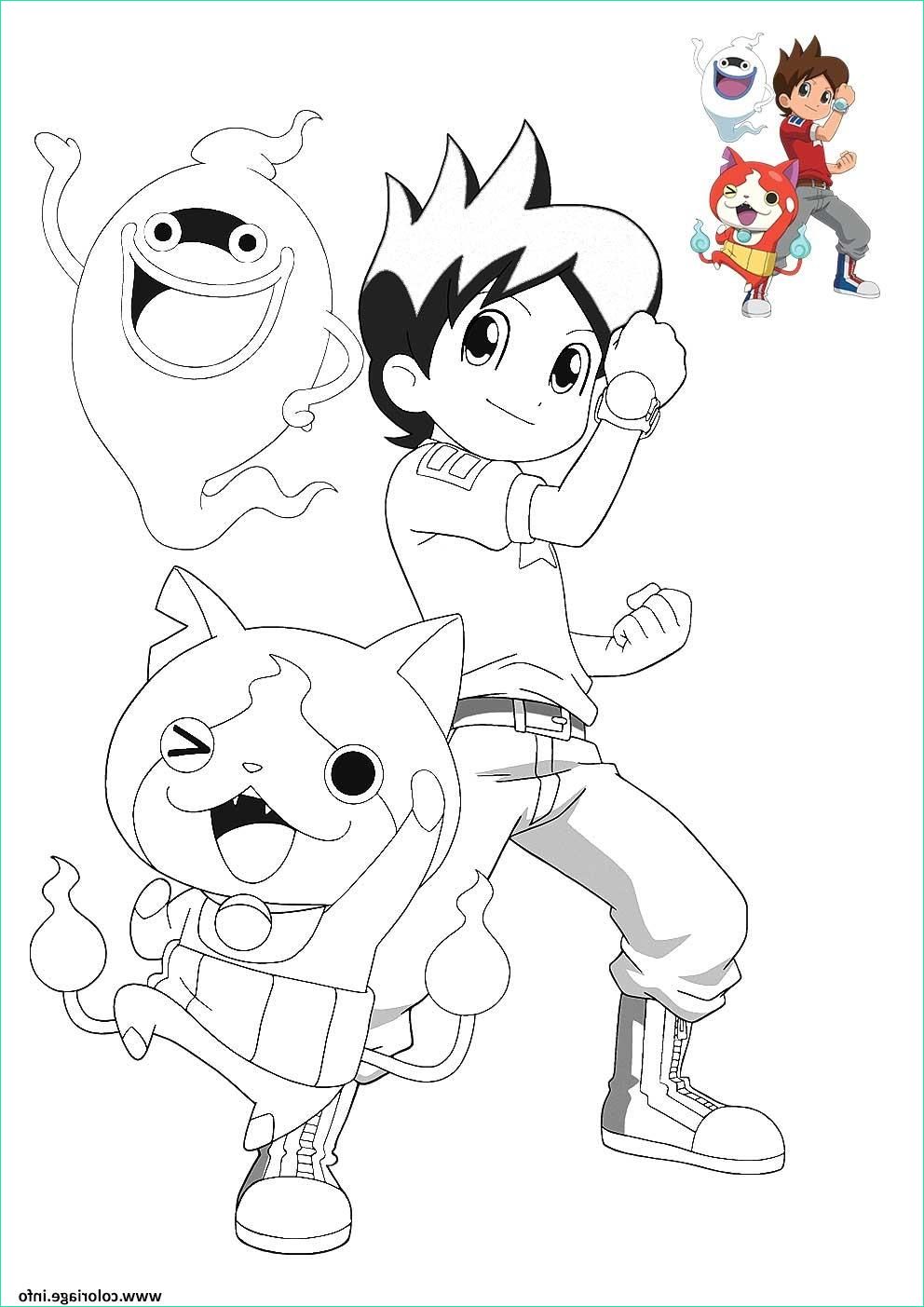 Coloriage Yokai Watch Beau Photos Coloriage Yo Kai Watch 1 Jecolorie