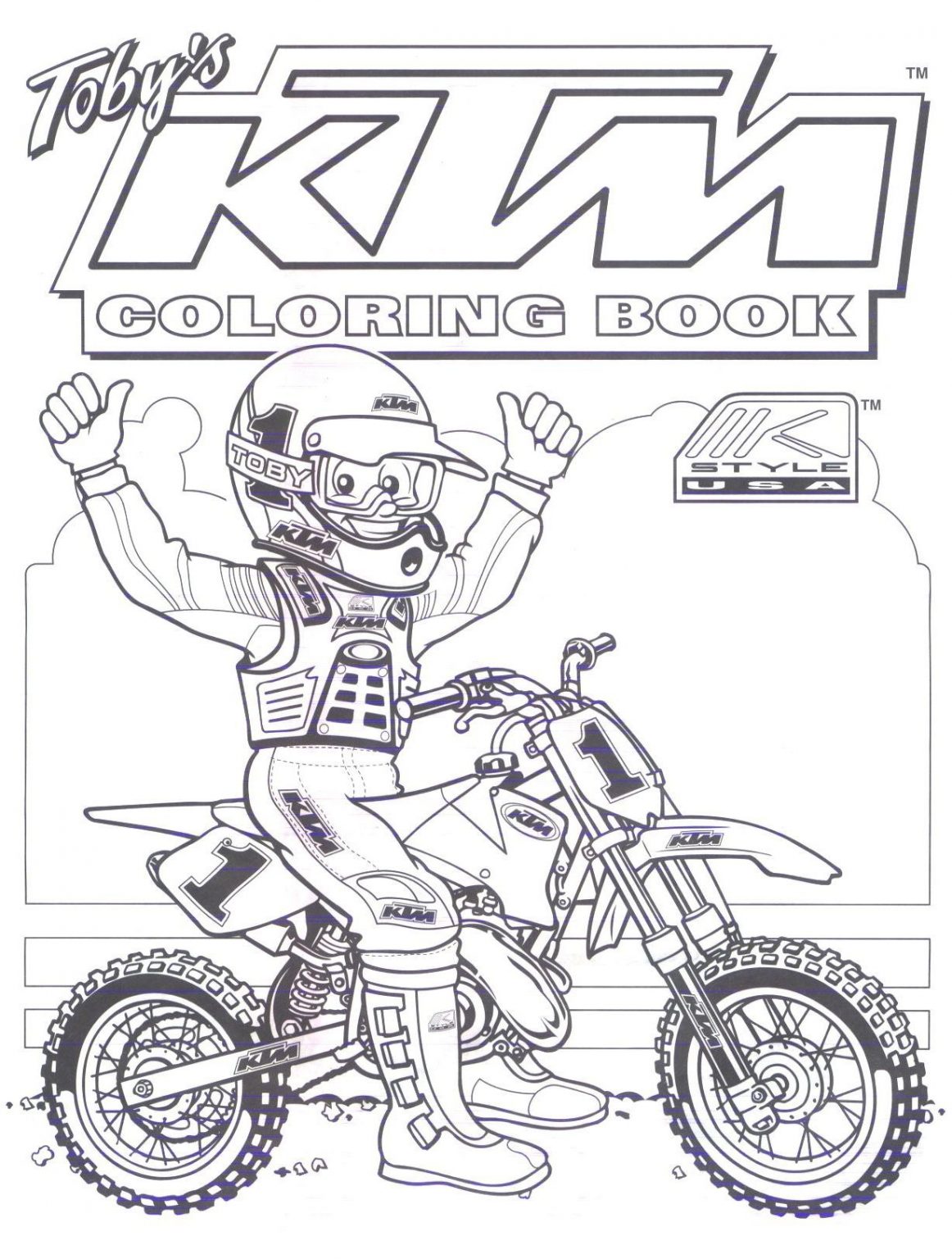 Ktm Dirt Bike Coloring Pages … | Dirt Bike Party bei Motorrad
