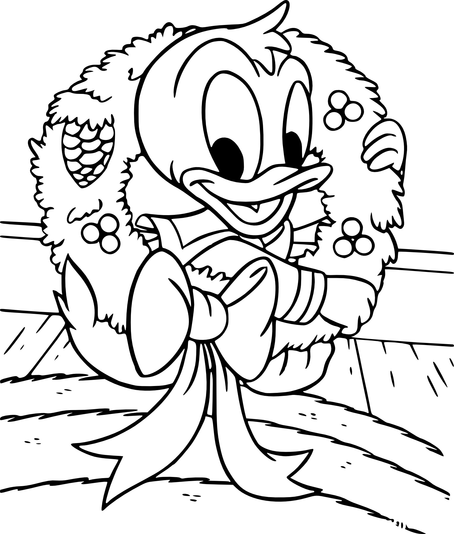 Coloriage de Noël Disney à imprimer sur Coloriage DE .com