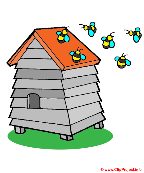 Ruche clipart - Ferme dessin, picture, image, graphic, clip art