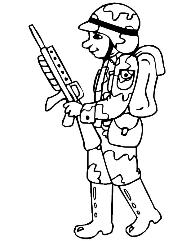 Soldier Drawing Easy at GetDrawings | Free download