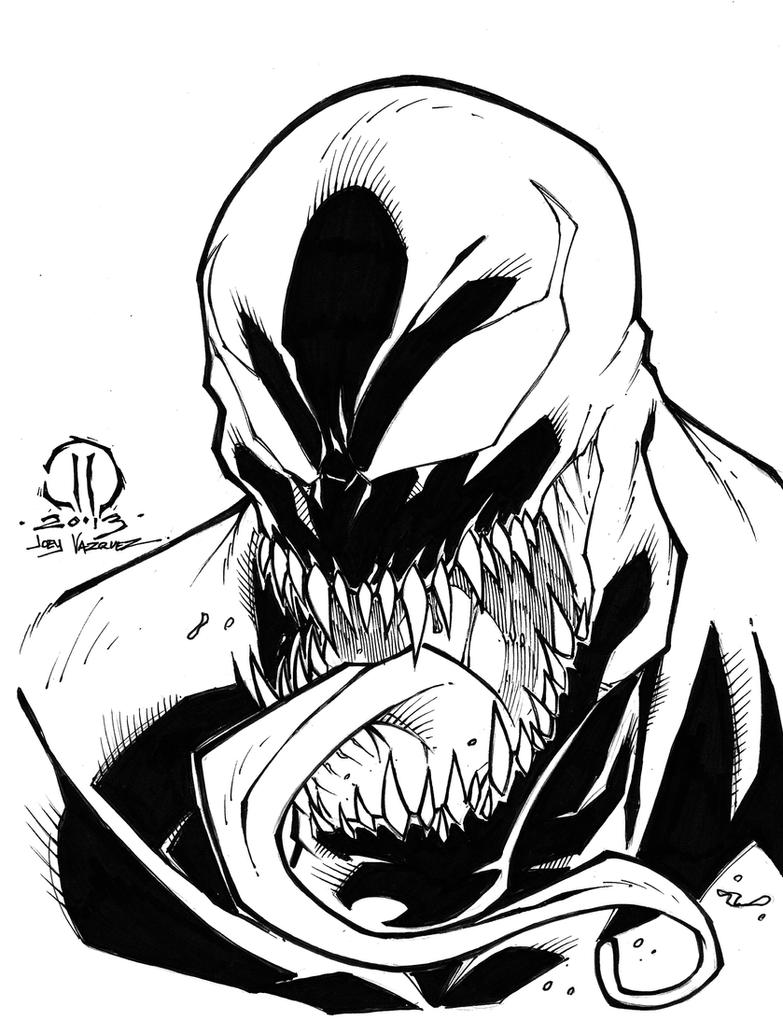 Venom inked sketch by JoeyVazquez on DeviantArt